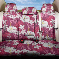 Pink Hawaiian Hibiscus Monstera Back Car Seat Cover Grunge Stylized LT01 One Size Pink - Polynesian Pride