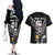 Custom New Zealand Silver Fern Rugby Couples Matching Off The Shoulder Long Sleeve Dress and Hawaiian Shirt Aotearoa Champion 2023 World Cup LT01 - Polynesian Pride