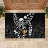 New Zealand Silver Fern Rugby Rubber Doormat Aotearoa Champion 2023 World Cup LT01 - Polynesian Pride