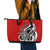 New Zealand Waitangi Day Leather Tote Bag Aotearoa Te Tiriti O Waitangi Kiwi Red Version LT01 - Polynesian Pride