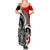 New Zealand Waitangi Day Summer Maxi Dress Aotearoa Te Tiriti O Waitangi Kiwi Red Version LT01 - Polynesian Pride