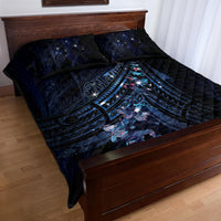 Matariki Paua Shell New Zealand Quilt Bed Set Haka Dance At The Starry Night