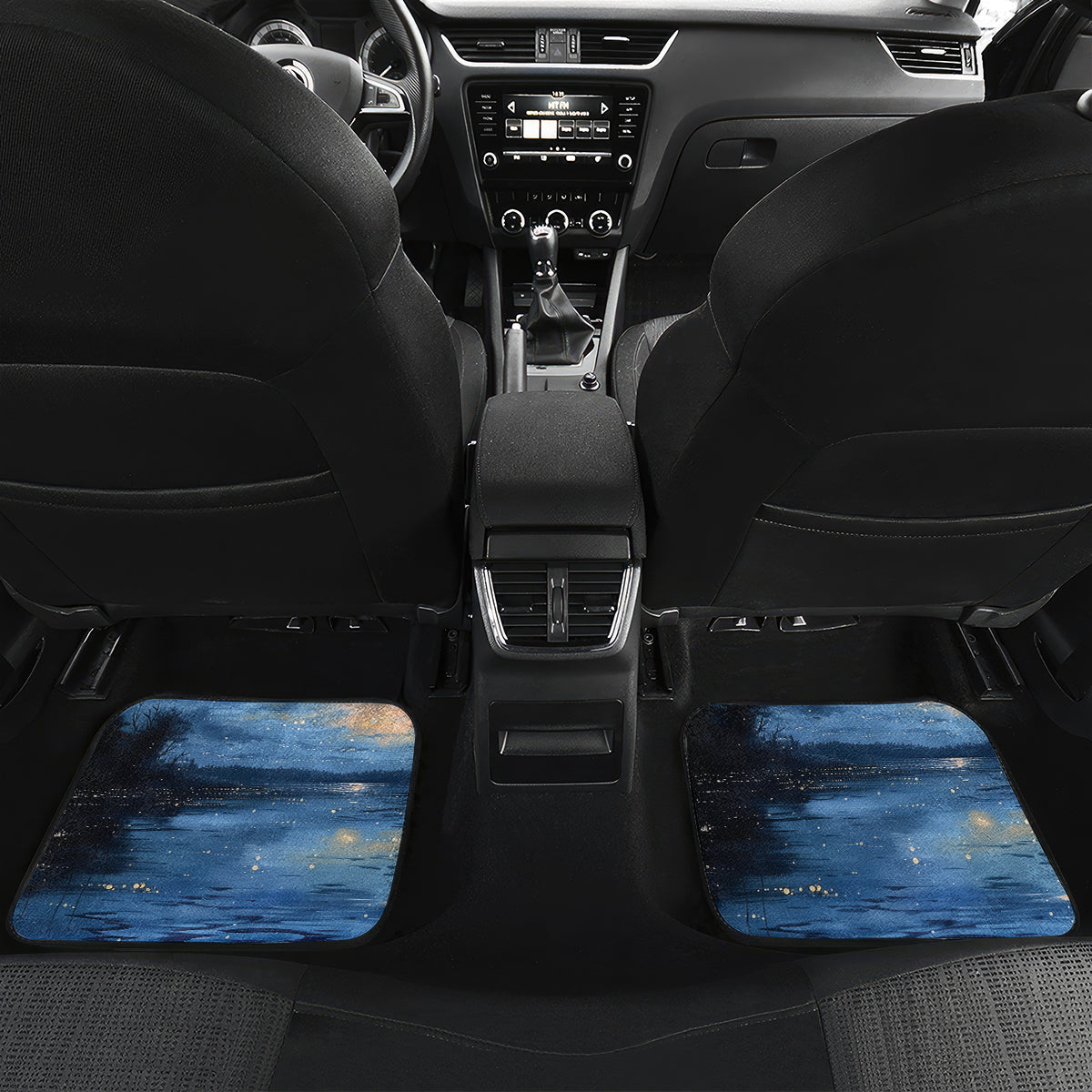 Matariki Kiwi Car Mats Silver Fern