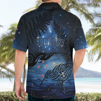 Personalised Matariki Kiwi Hawaiian Shirt Silver Fern