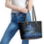 Matariki Kiwi Leather Tote Bag Silver Fern