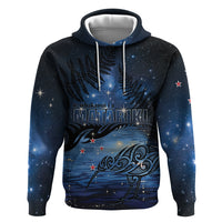 Personalised Matariki Kiwi Zip Hoodie Silver Fern