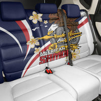 Personalized American Samoa Back Car Seat Cover Amerika Samoa Bald Eagle