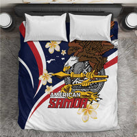 Personalized American Samoa Bedding Set Amerika Samoa Bald Eagle
