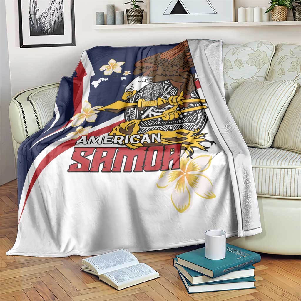 Personalized American Samoa Blanket Amerika Samoa Bald Eagle