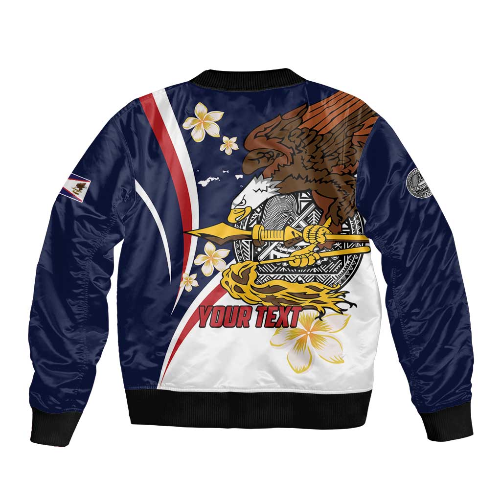 Personalized American Samoa Bomber Jacket Amerika Samoa Bald Eagle