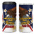 Personalized American Samoa 4 in 1 Can Cooler Tumbler Amerika Samoa Bald Eagle