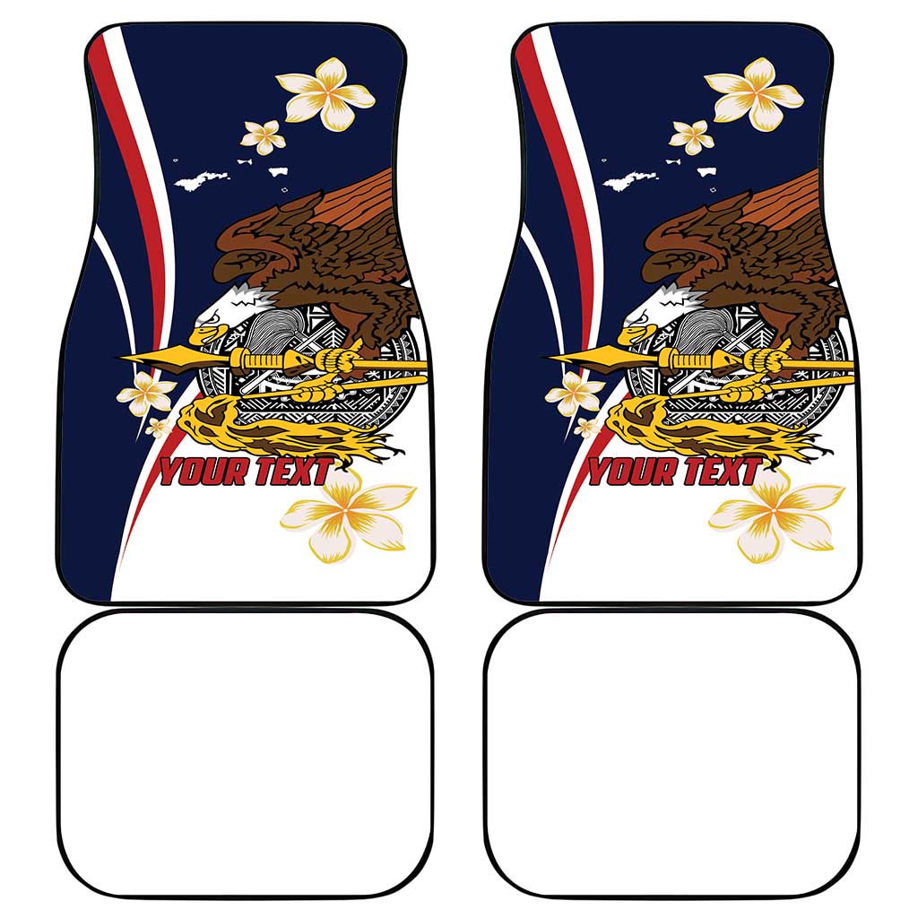 Personalized American Samoa Car Mats Amerika Samoa Bald Eagle
