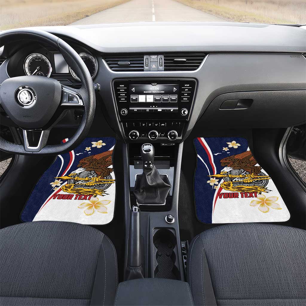 Personalized American Samoa Car Mats Amerika Samoa Bald Eagle