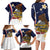 Personalized American Samoa Family Matching Long Sleeve Bodycon Dress and Hawaiian Shirt Amerika Samoa Bald Eagle