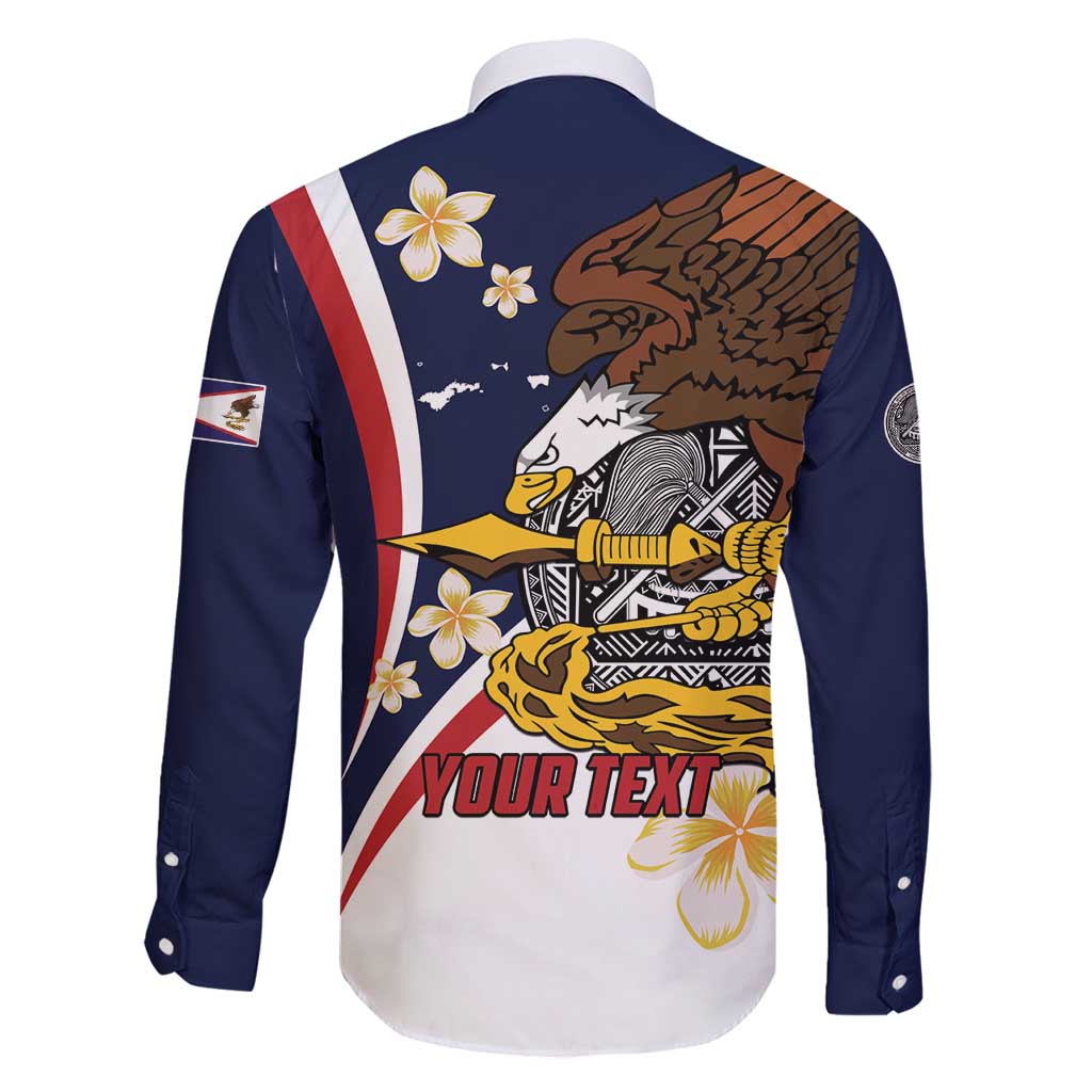 Personalized American Samoa Family Matching Long Sleeve Bodycon Dress and Hawaiian Shirt Amerika Samoa Bald Eagle