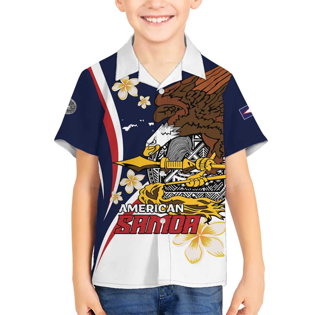 Personalized American Samoa Family Matching Off Shoulder Maxi Dress and Hawaiian Shirt Amerika Samoa Bald Eagle