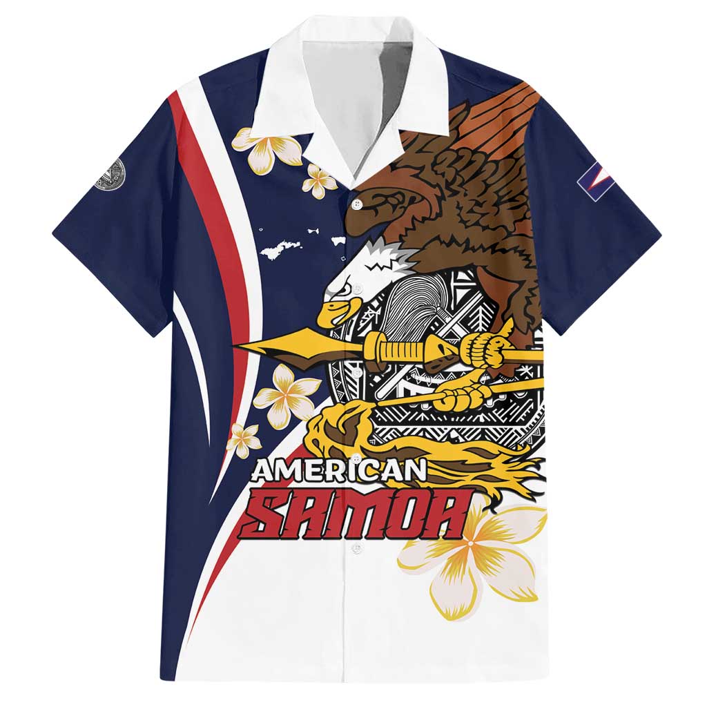 Personalized American Samoa Family Matching Short Sleeve Bodycon Dress and Hawaiian Shirt Amerika Samoa Bald Eagle