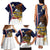 Personalized American Samoa Family Matching Tank Maxi Dress and Hawaiian Shirt Amerika Samoa Bald Eagle