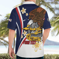 Personalized American Samoa Hawaiian Shirt Amerika Samoa Bald Eagle