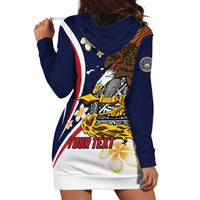 Personalized American Samoa Hoodie Dress Amerika Samoa Bald Eagle