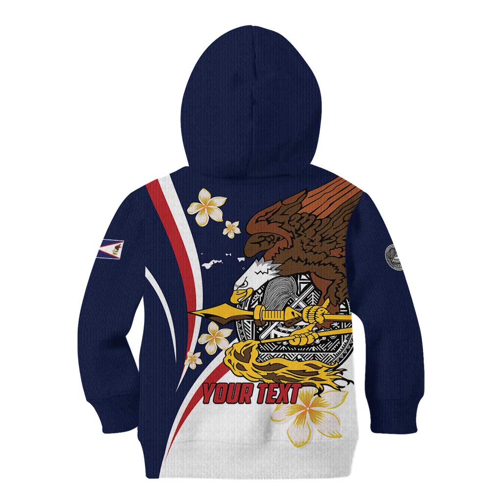 Personalized American Samoa Kid Hoodie Amerika Samoa Bald Eagle