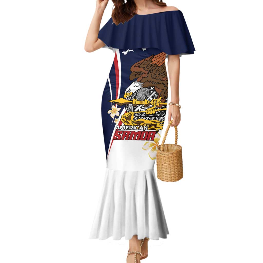 Personalized American Samoa Mermaid Dress Amerika Samoa Bald Eagle