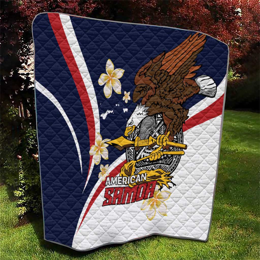 Personalized American Samoa Quilt Amerika Samoa Bald Eagle