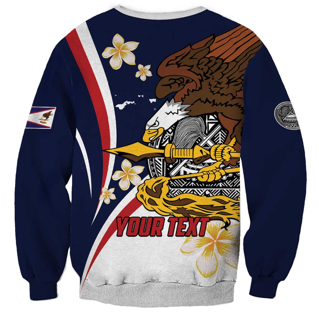 Personalized American Samoa Sweatshirt Amerika Samoa Bald Eagle