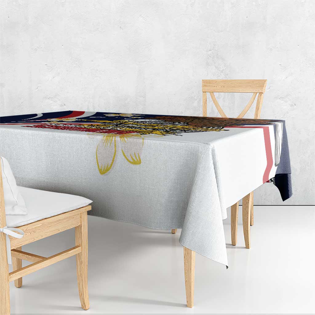 Personalized American Samoa Tablecloth Amerika Samoa Bald Eagle