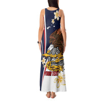 Personalized American Samoa Tank Maxi Dress Amerika Samoa Bald Eagle