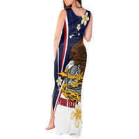 Personalized American Samoa Tank Maxi Dress Amerika Samoa Bald Eagle