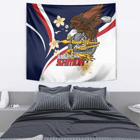 Personalized American Samoa Tapestry Amerika Samoa Bald Eagle