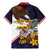 American Samoa Eagle Kava Bowl Family Matching Mermaid Dress and Hawaiian Shirt Plumeria Polynesian Pattern