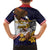 American Samoa Eagle Kava Bowl Family Matching Tank Maxi Dress and Hawaiian Shirt Plumeria Polynesian Pattern