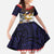 American Samoa Eagle Kava Bowl Family Matching Tank Maxi Dress and Hawaiian Shirt Plumeria Polynesian Pattern