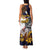 American Samoa Eagle Kava Bowl Family Matching Tank Maxi Dress and Hawaiian Shirt Plumeria Polynesian Pattern