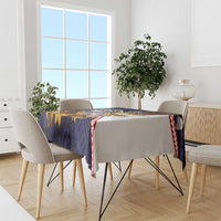 American Samoa Eagle Kava Bowl Tablecloth Plumeria Polynesian Pattern