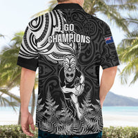 New Zealand Silver Fern Rugby Hawaiian Shirt Maori Tiki Player With Ta Moko Tribal LT01 - Polynesian Pride