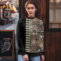 Hawaii Quilt Ugly Christmas Sweater Hibiscus Kakau Vintage Style LT01 - Polynesian Pride