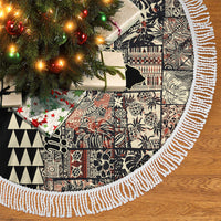 Hawaiian Quilt Tree Skirt Hibiscus Kakau Vintage Style LT01 - Polynesian Pride