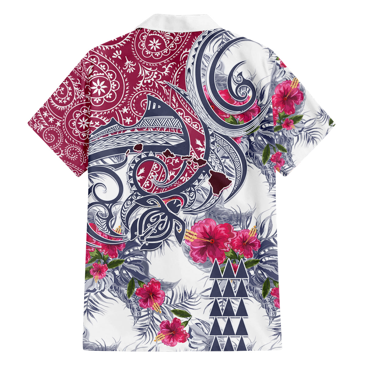 Hawaii Kakau Mix Paisley Pattern Family Matching Puletasi Dress and Hawaiian Shirt Polynesian Tropical Unique Style LT01 - Polynesian Pride