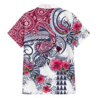 Hawaii Kakau Mix Paisley Pattern Family Matching Puletasi Dress and Hawaiian Shirt Polynesian Tropical Unique Style LT01 - Polynesian Pride