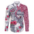 Hawaii Kakau Mix Paisley Pattern Family Matching Puletasi Dress and Hawaiian Shirt Polynesian Tropical Unique Style LT01 Dad's Shirt - Long Sleeve White - Polynesian Pride