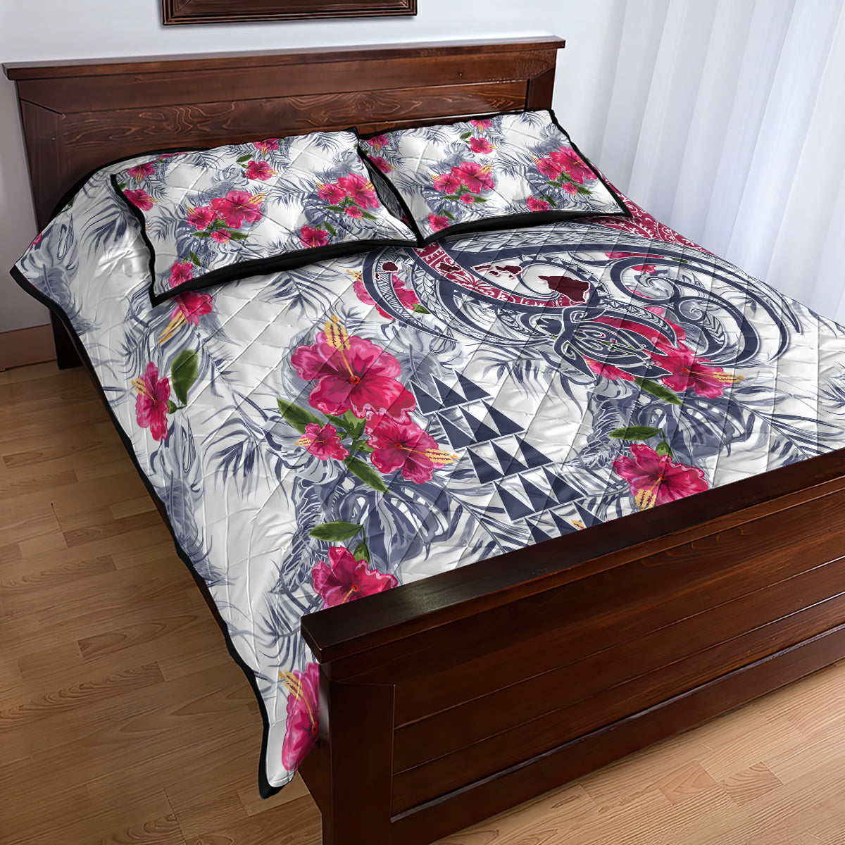Hawaii Kakau Mix Paisley Pattern Quilt Bed Set Polynesian Tropical Unique Style LT01 - Polynesian Pride