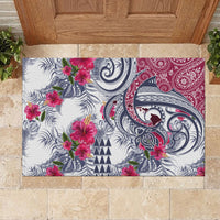 Hawaii Kakau Mix Paisley Pattern Rubber Doormat Polynesian Tropical Unique Style LT01 - Polynesian Pride