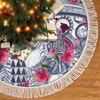 Hawaii Kakau Mix Paisley Pattern Tree Skirt Polynesian Tropical Unique Style LT01 - Polynesian Pride