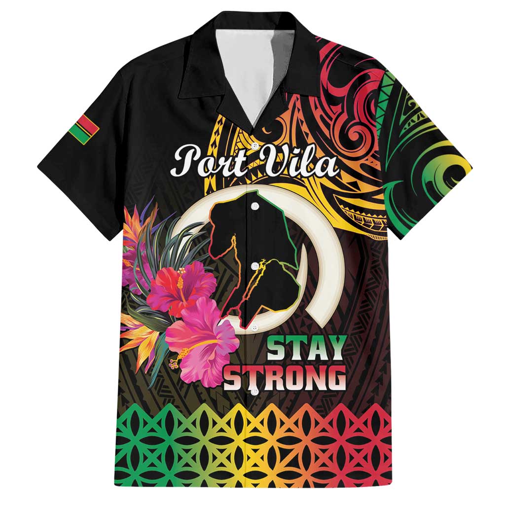 Personalised Vanuatu Port Vila Stay Strong Hawaiian Shirt Long God Yumi Stanap