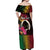 Personalised Vanuatu Port Vila Stay Strong Off Shoulder Maxi Dress Long God Yumi Stanap