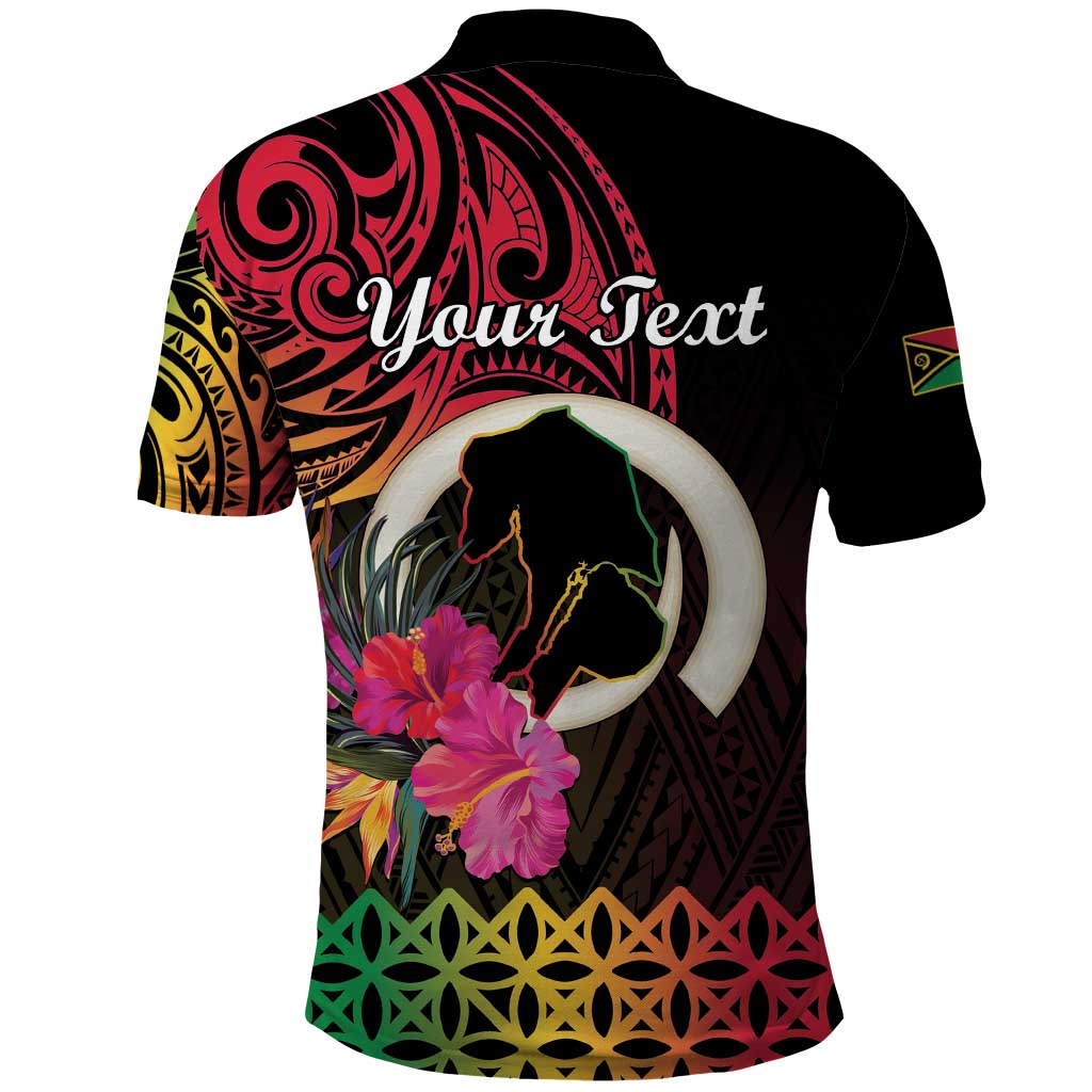Personalised Vanuatu Port Vila Stay Strong Polo Shirt Long God Yumi Stanap LT01 - Polynesian Pride