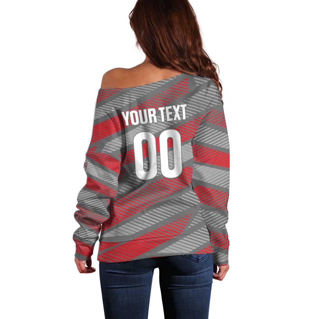 Custom Football 2026 New Caledonia Off Shoulder Sweater Kagus Come On